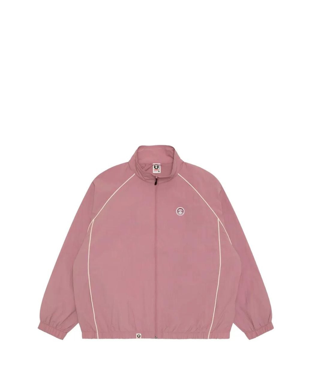 Aape By A Bathing Ape Pink Aapenow Logo-Patch Piping Jacket for men