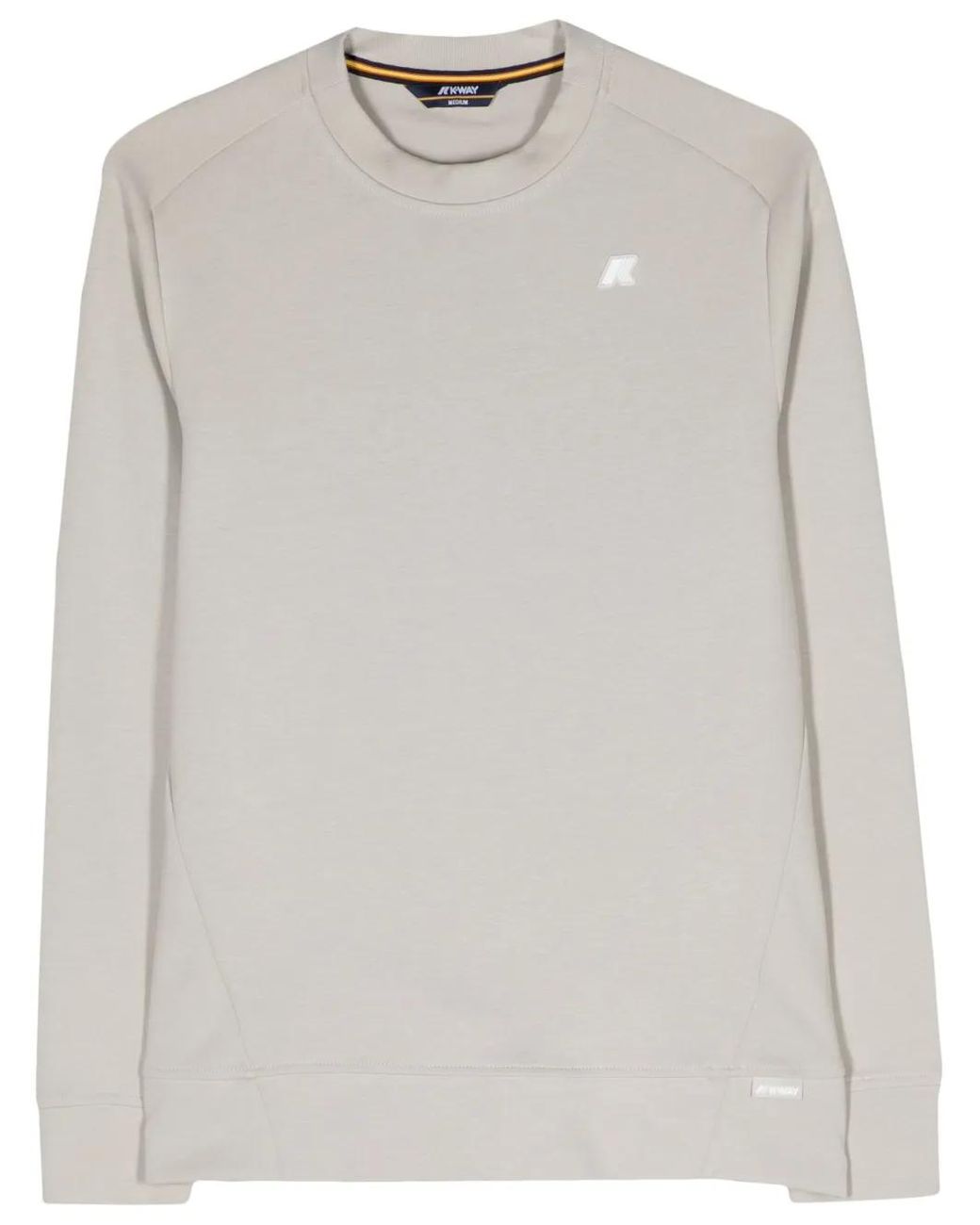 K-Way Gray Medine Crew-Neck Sweatshirt for men