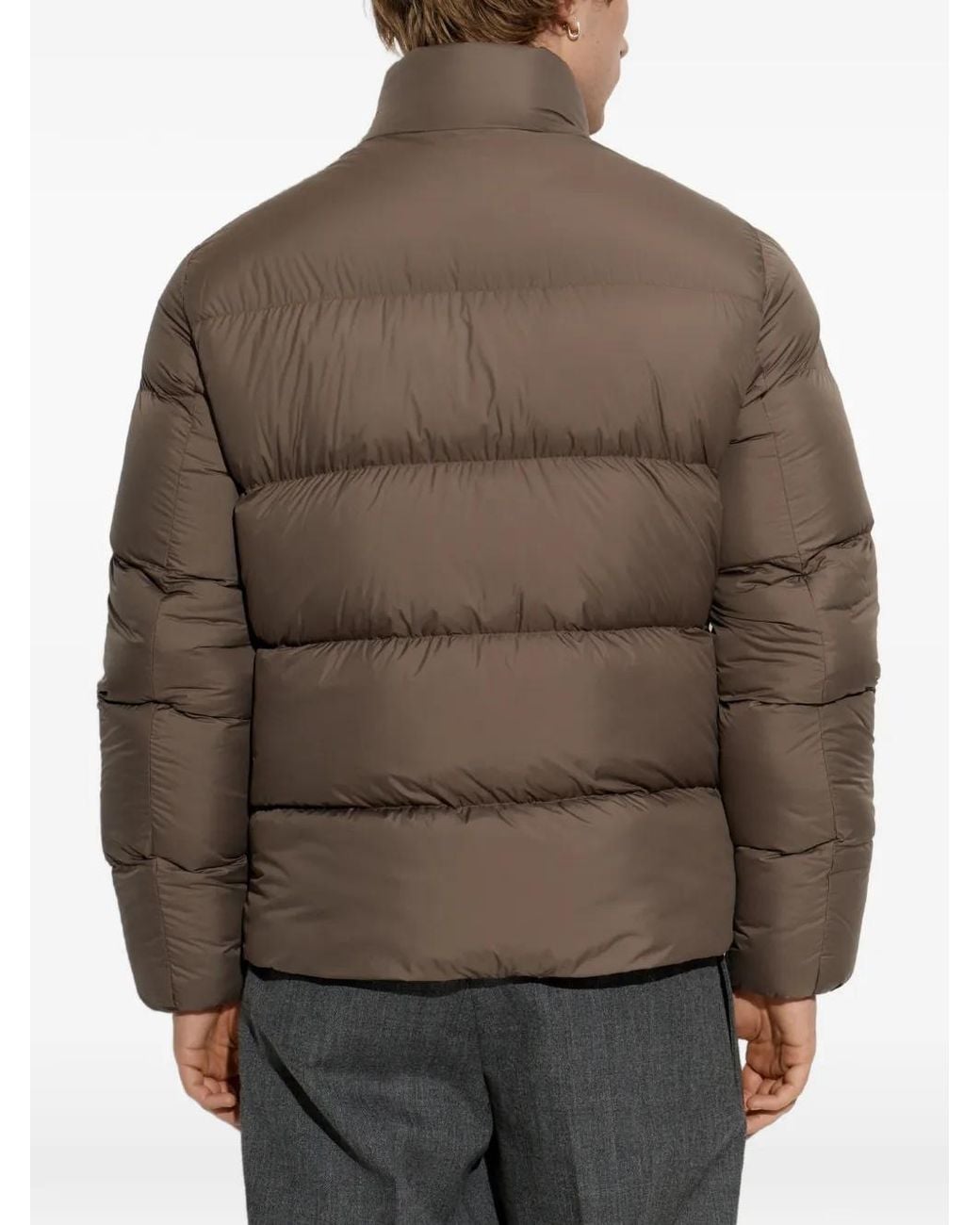 Woolrich Brown Oversized Puffer Jacket for men
