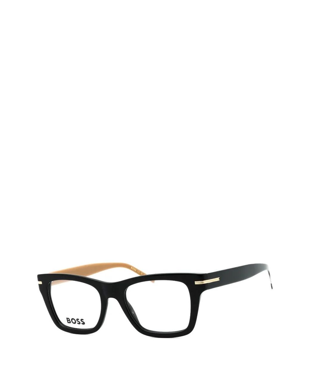 Boss Black Rectangle-Frame Glasses
