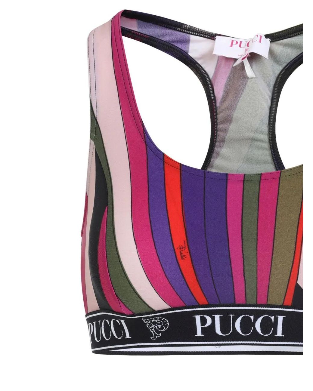 Emilio Pucci Pink Polyamide Top