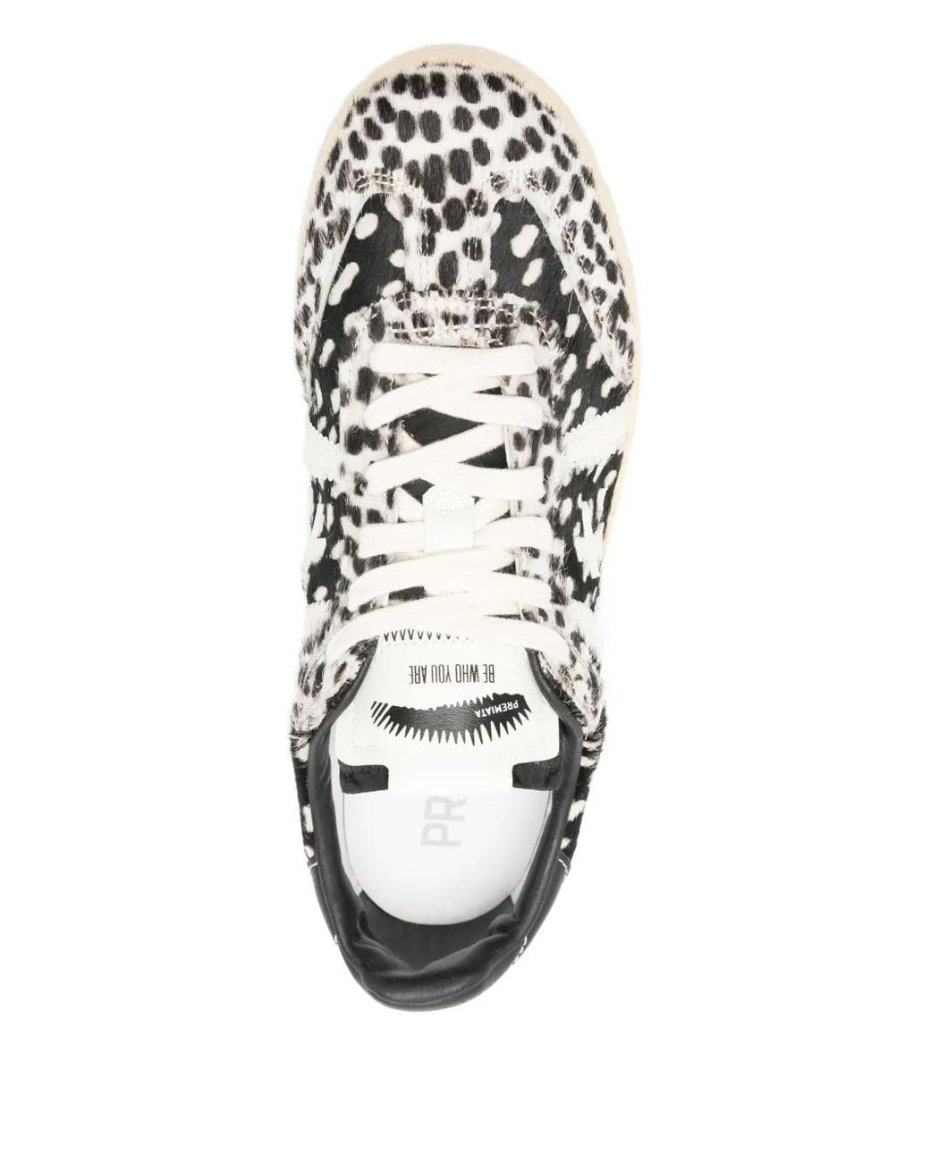 Premiata Black Logo-Patch Sneakers