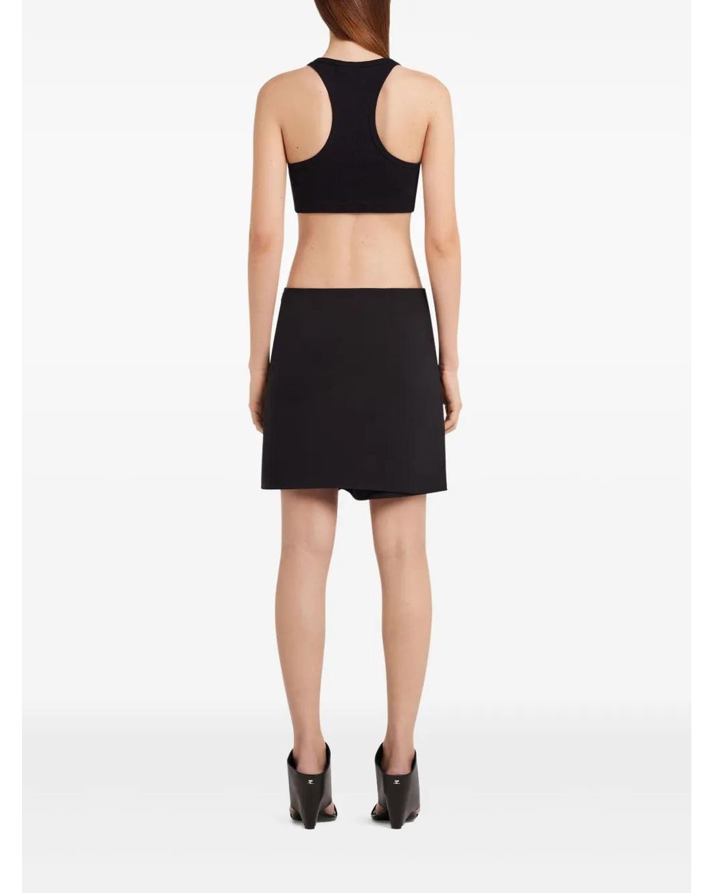 Courreges Black Twist Top