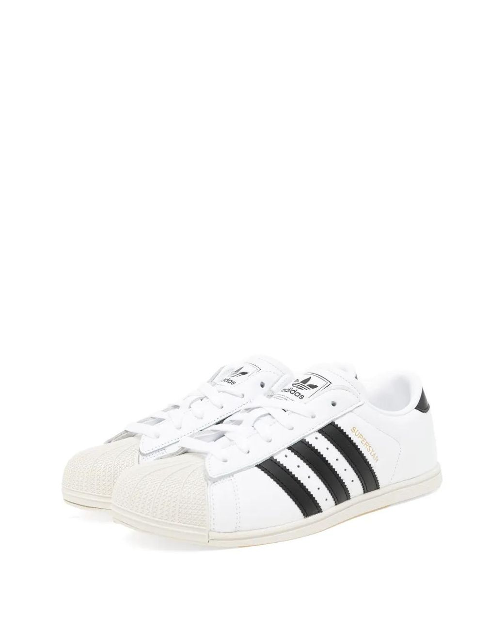 Adidas White Superstar Lo Pro Shoes