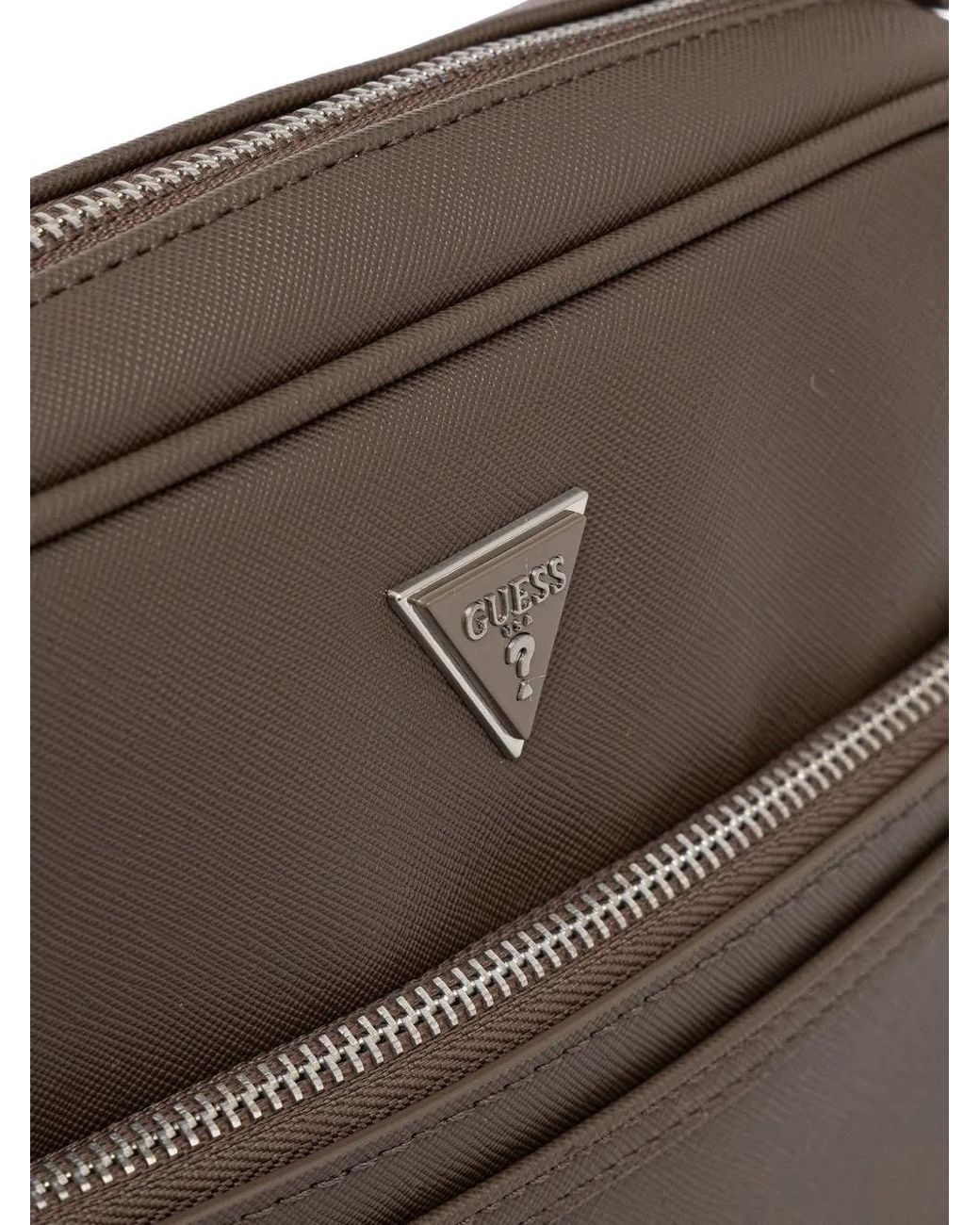 Guess Brown Milano Mini Crossbody Bag for men
