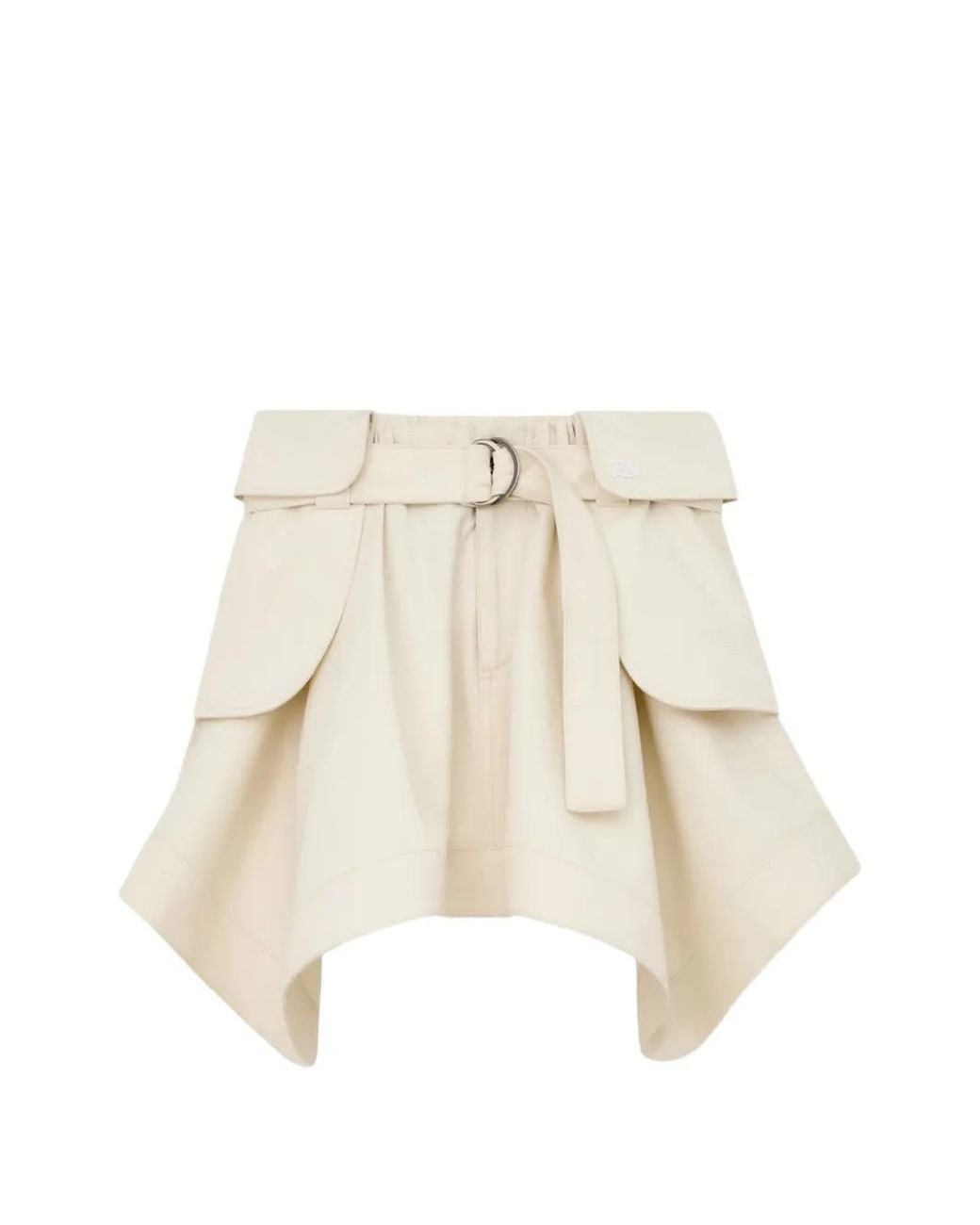 Minifalda Cargo Con Cinturón Loewe de color White