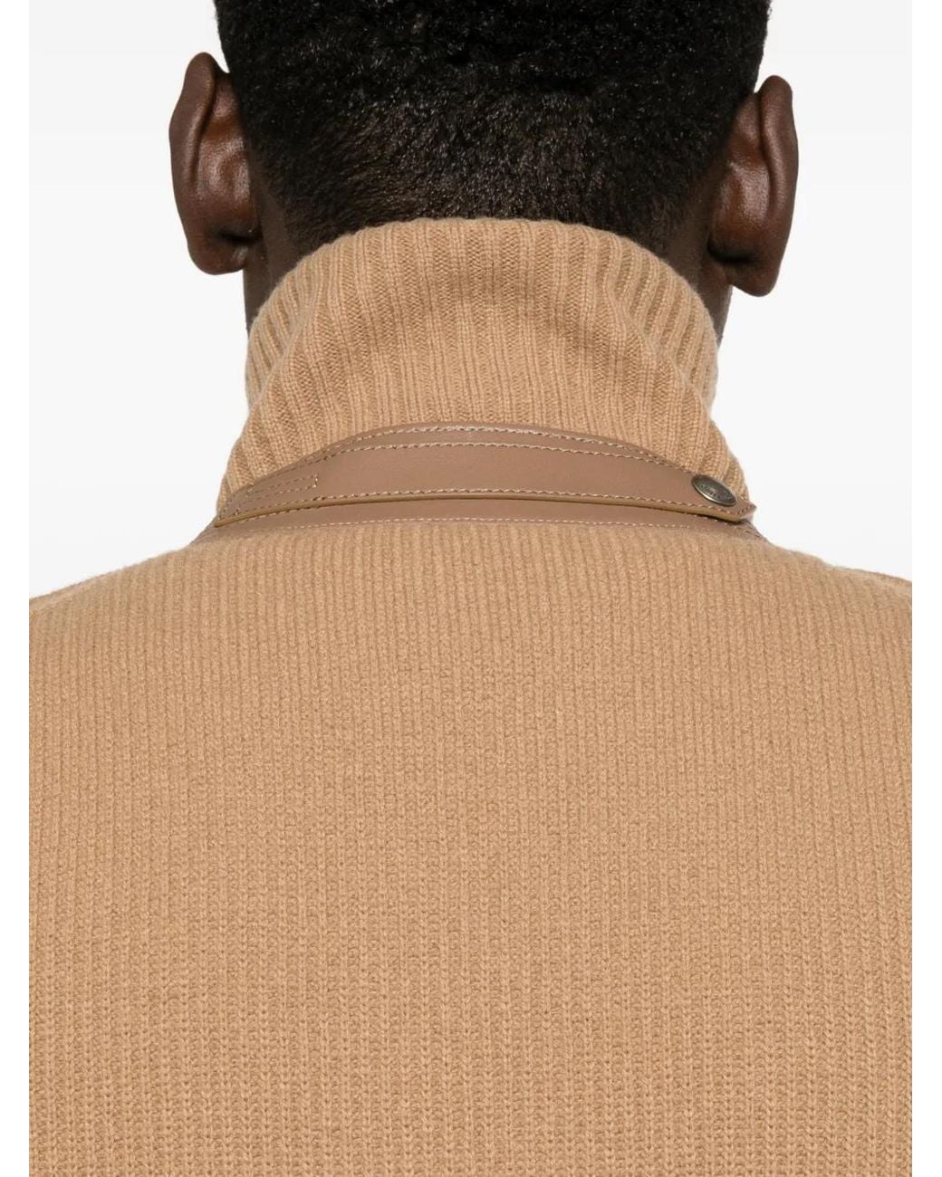 Tom Ford Natural Quilted Ribbed Jacket for men
