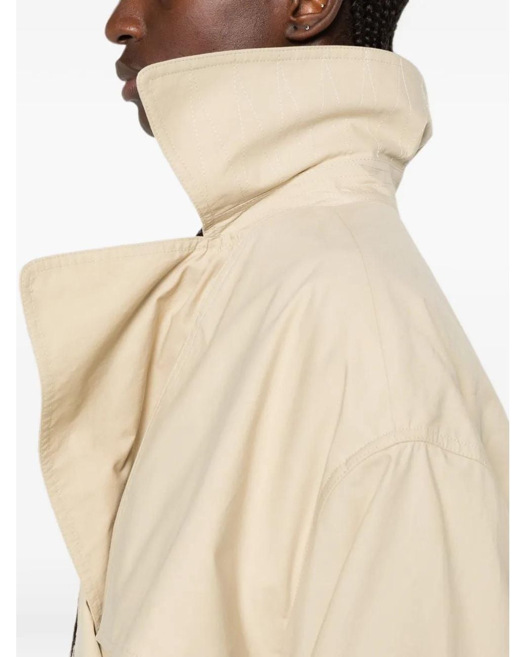 Calvin Klein White Mireille Belted Trench Coat