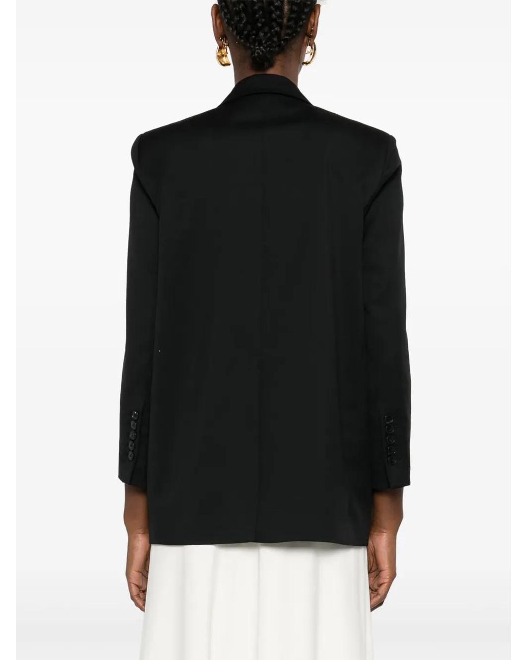 SAULINA Black Agnese Wool Blazer