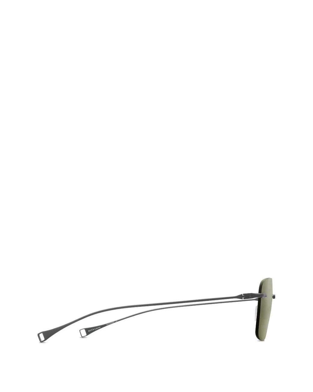 Dita Eyewear Green Lsa-119 Rimless Rectangle-Frame Sunglasses