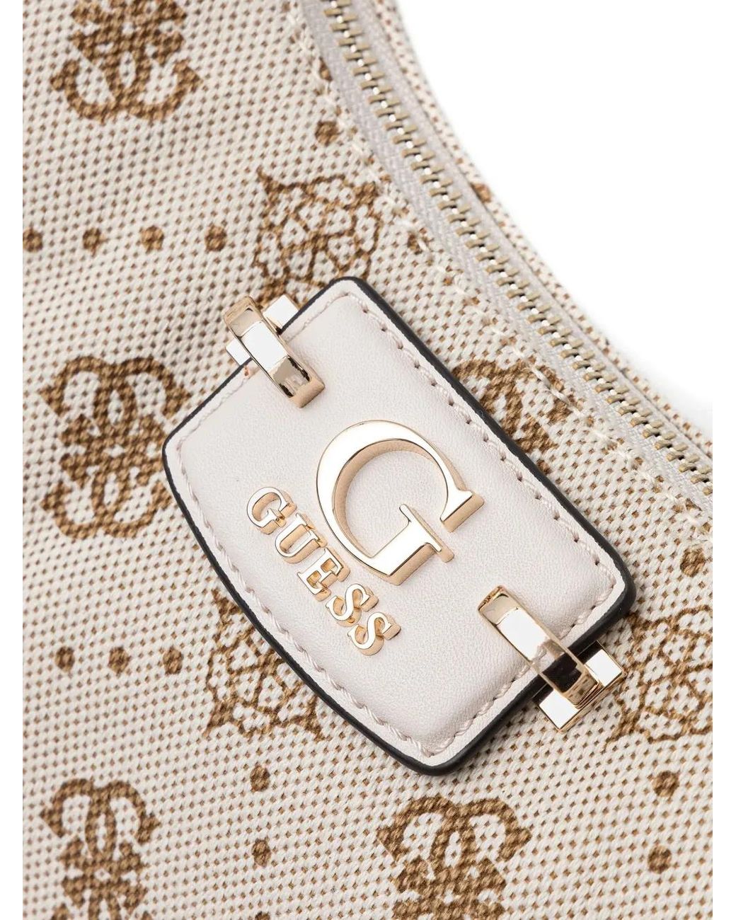 Guess White Neda 4G Tote Bag