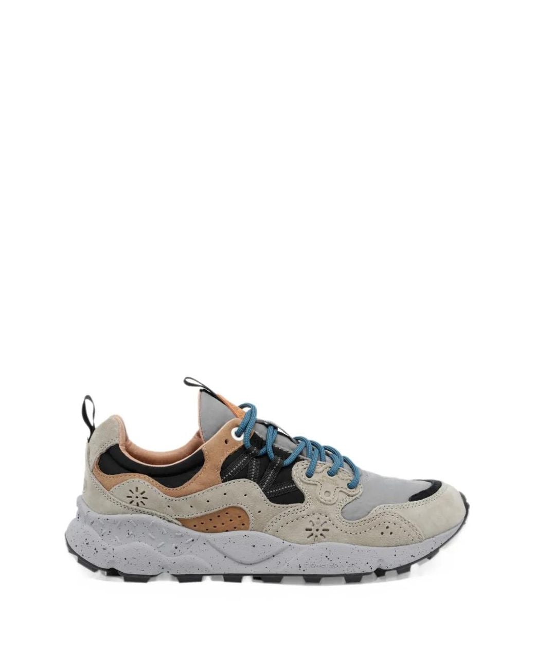 Flower Mountain White Yamano 3 Suede-Panelled Lace-Up Sneakers for men