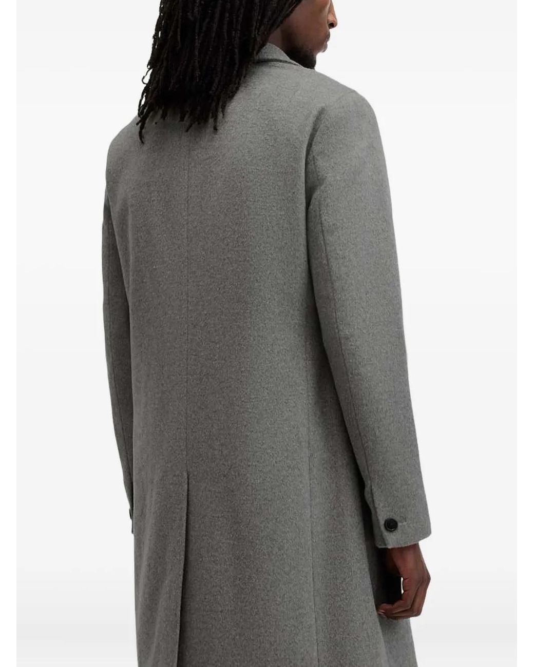 AllSaints Black Hal Coat for men