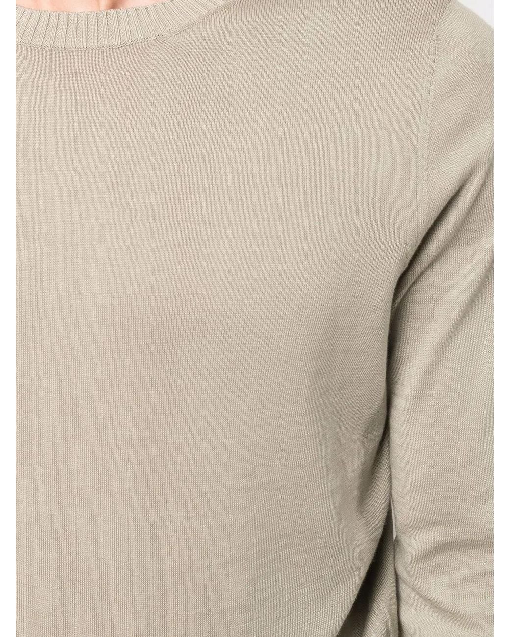Malo Natural Crew Neck Cotton Jumper for men