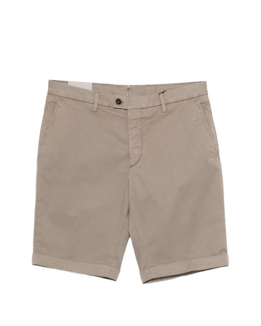 Pantalones Cortos Con Dobladillo Vuelto Corneliani de hombre de color Gray
