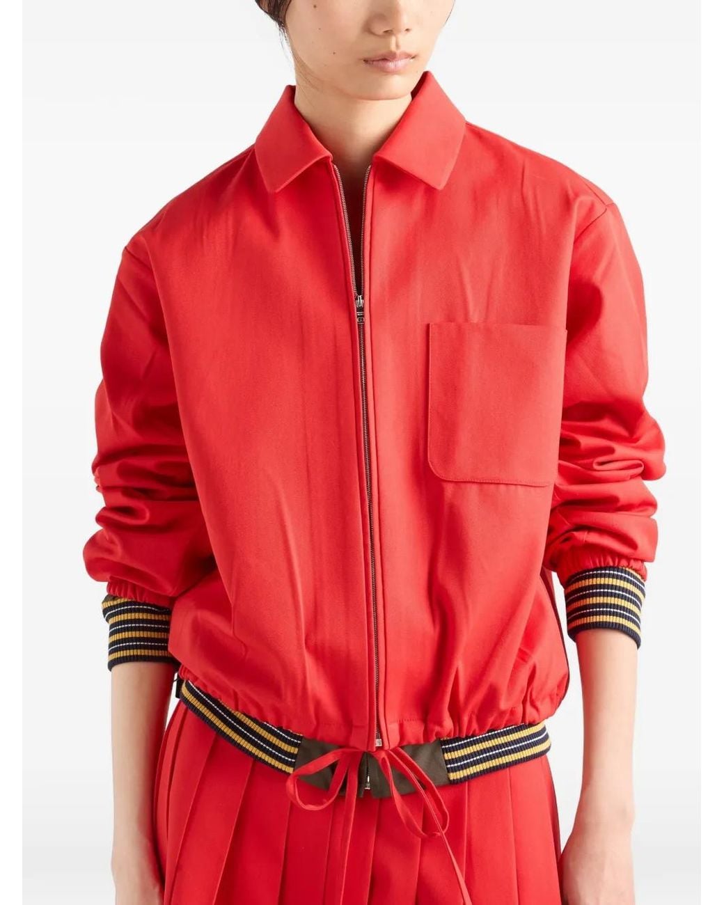 Chaqueta Tipo Blusón Prada de color Red