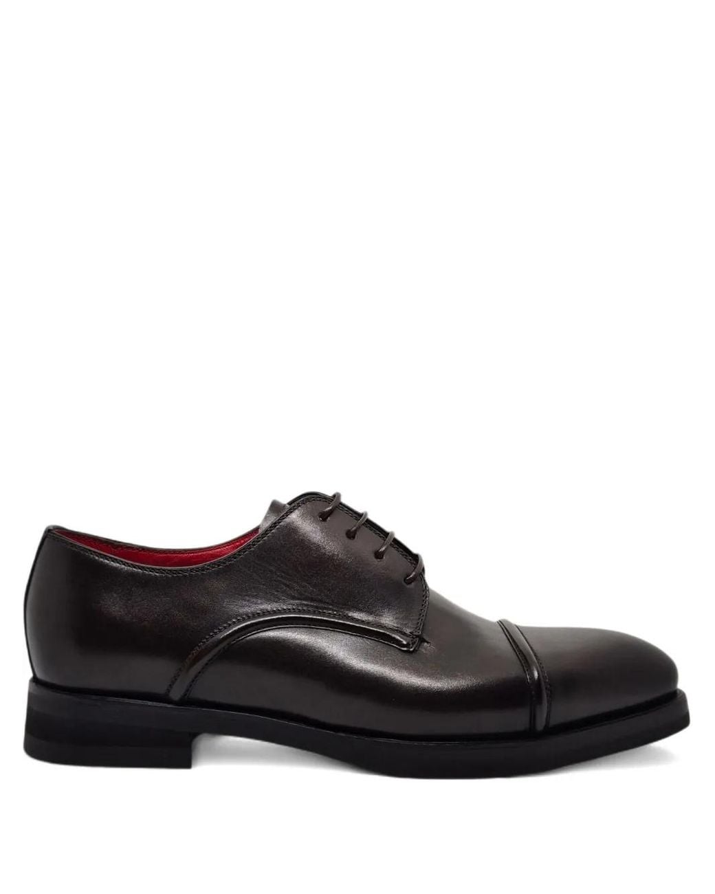 Neil Barrett Black Cap-Toe Derby Shoes for men