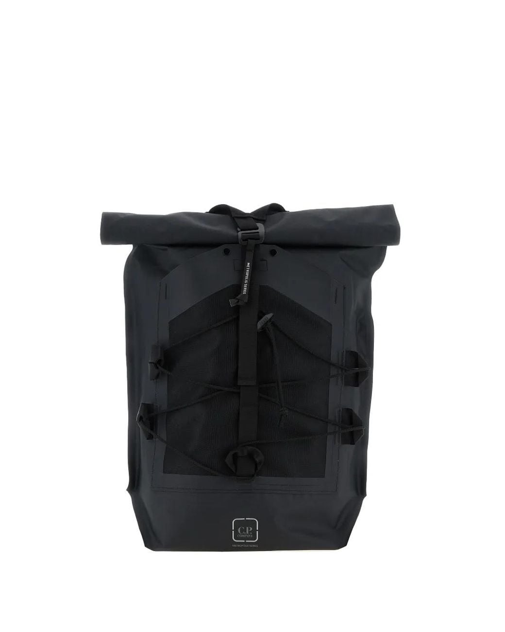 C P Company Black Accessories Back Pack for men
