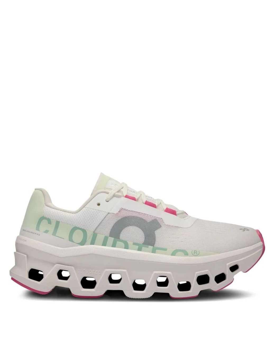 On Shoes White Cloudmonster Sneakers