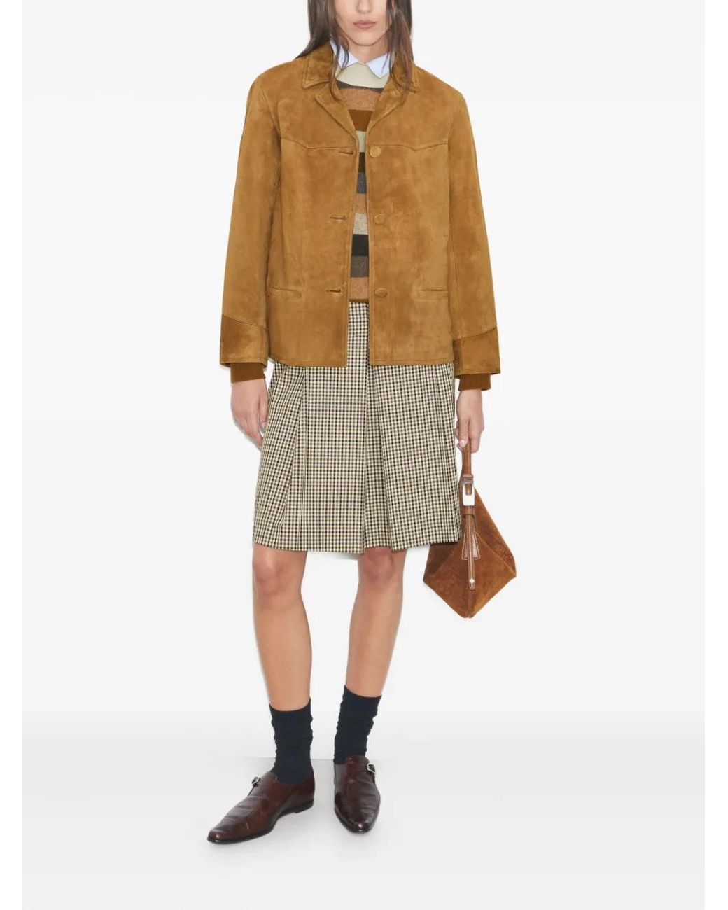 Tory Burch Brown Suede Jacket