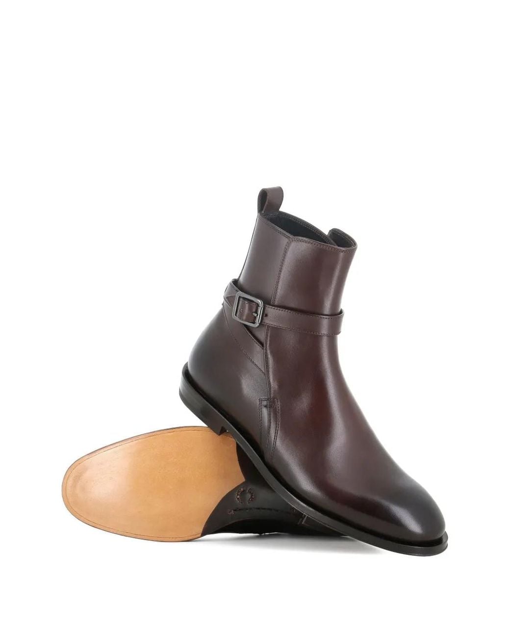 Alberto Fasciani Brown Jason 34013 Buckle Strap Boots for men