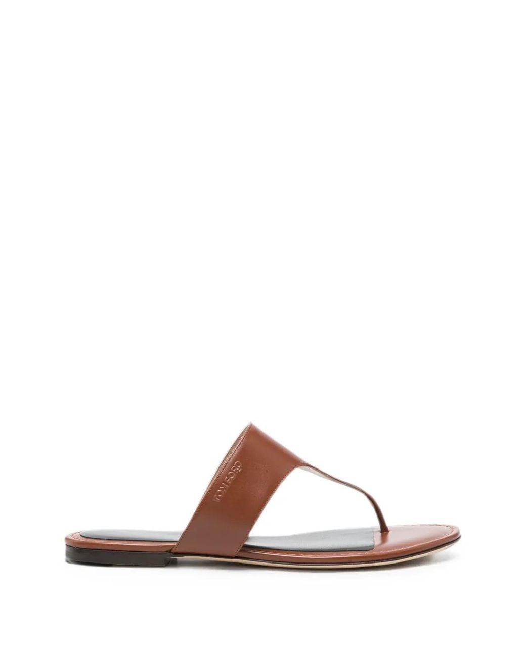 Tom Ford Brown Lina Thong Sandals