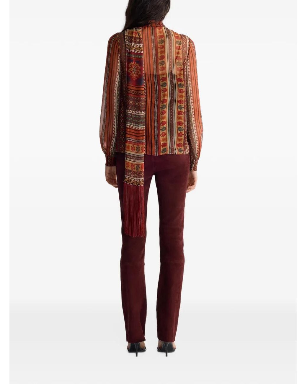 Diane von Furstenberg Brown Garcele Blouse