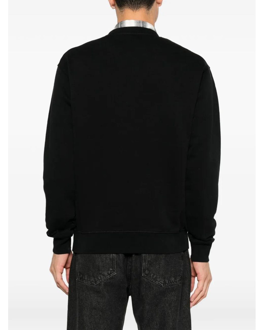 Sudadera Con Logo Estampado DSquared² de hombre de color Black