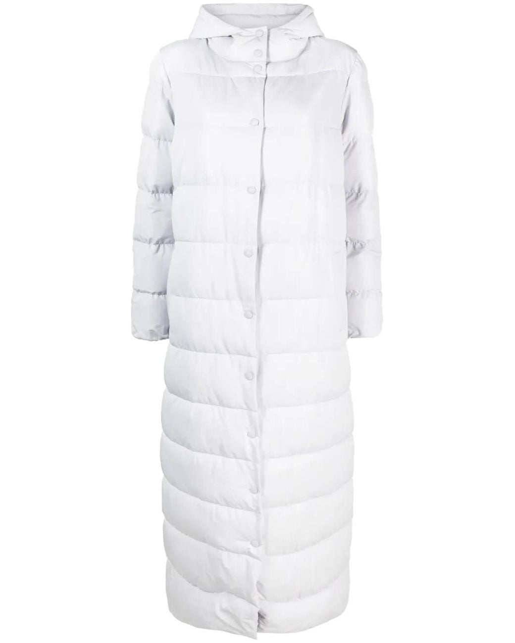 Patrizia Pepe White Padded Hooded Jacket