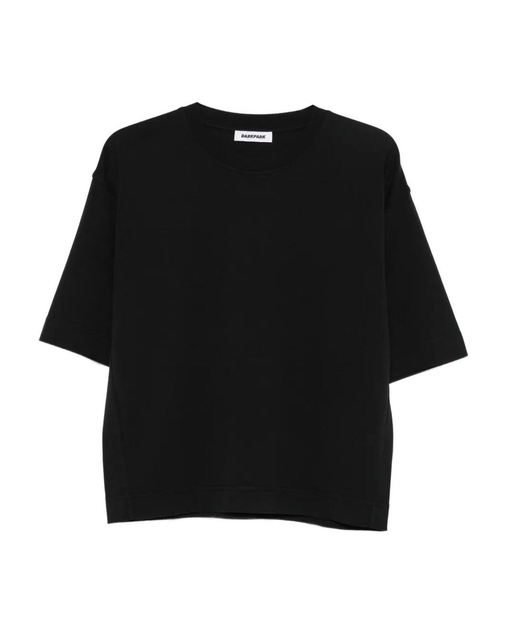 DARKPARK Black Crew-Neck Short-Sleeve Top