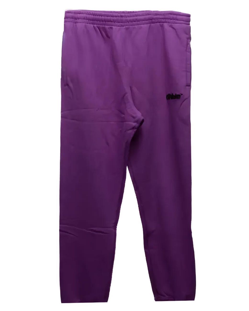 Off-White c/o Virgil Abloh Purple Logo Trousers for men