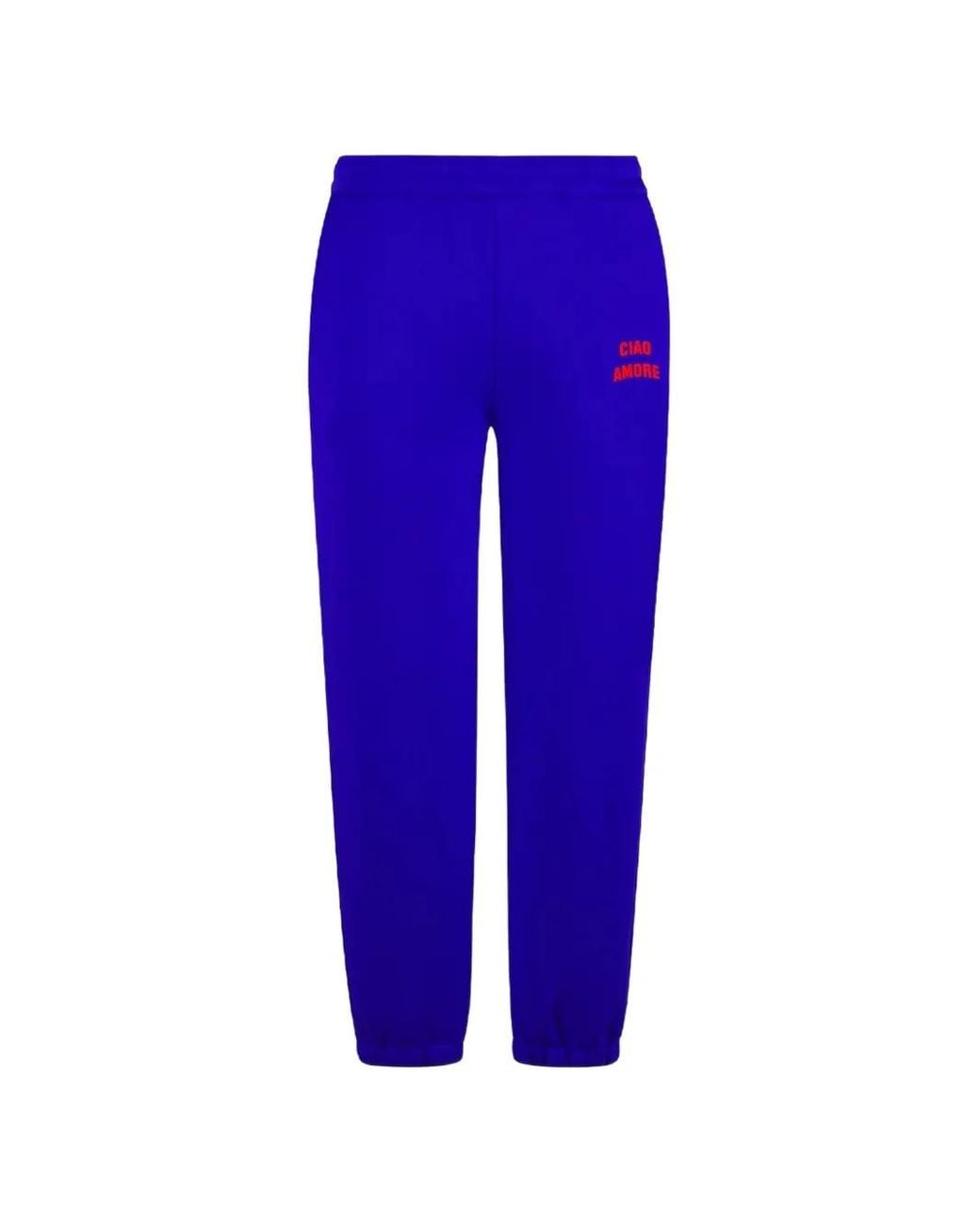 Giada Benincasa Blue Ciao Amore Track Pants