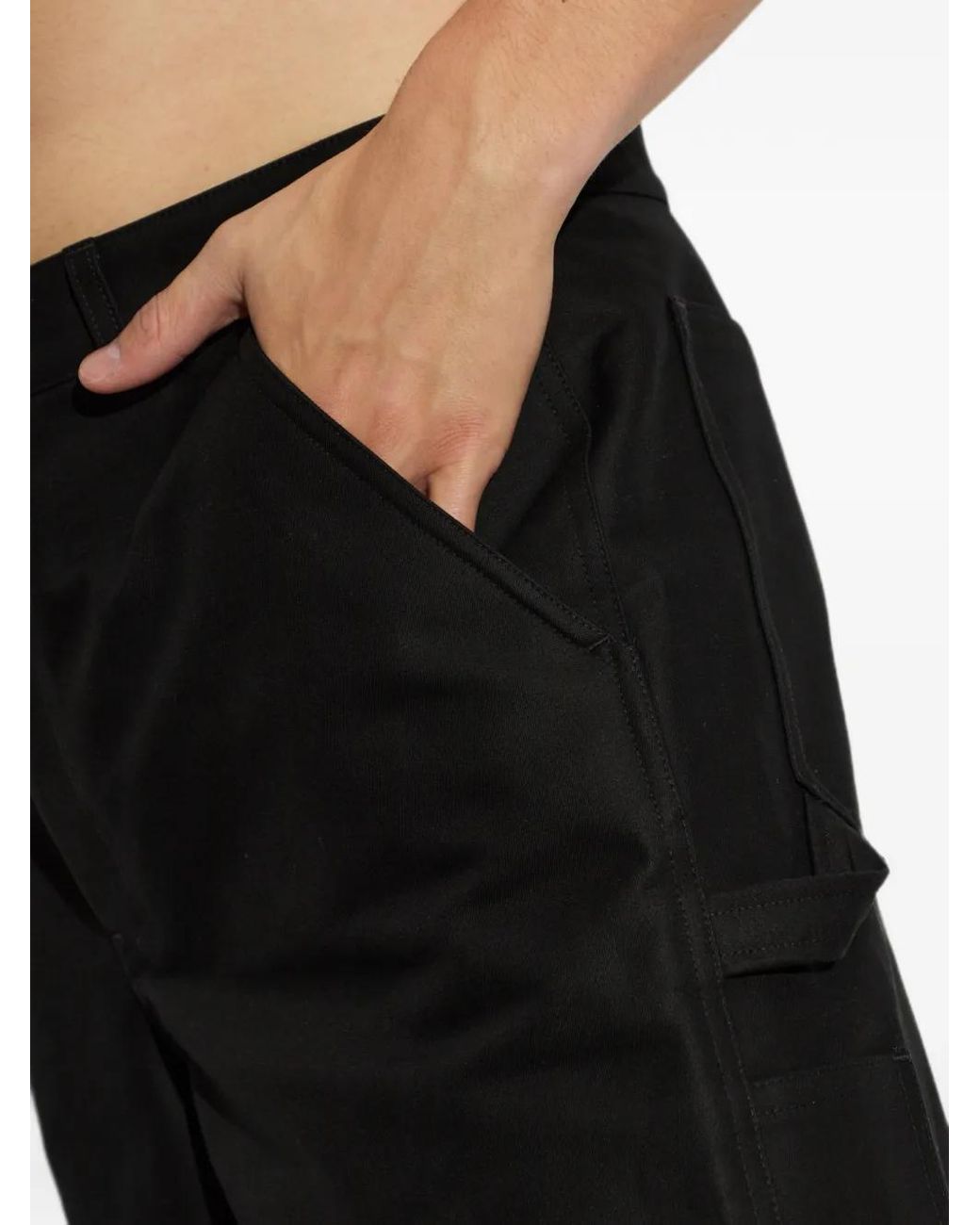 Balenciaga Black Multi-Pocket Cotton Shorts for men