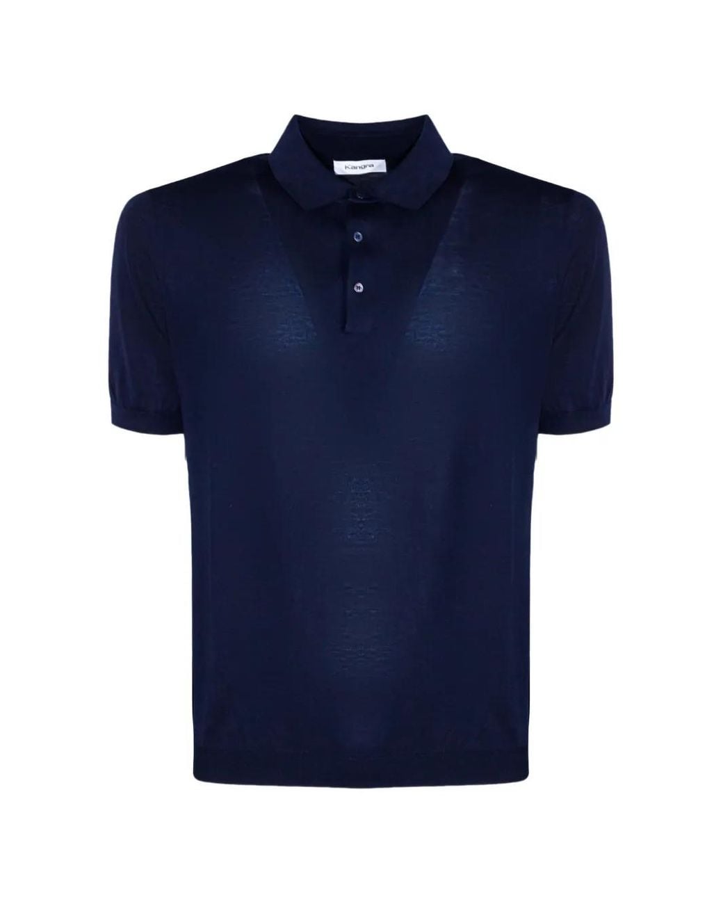 Kangra Button Polo Shirt in Blue for Men | Lyst Canada