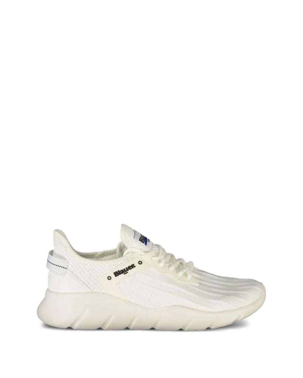 Blauer White Baskets À Logo Imprimé for men