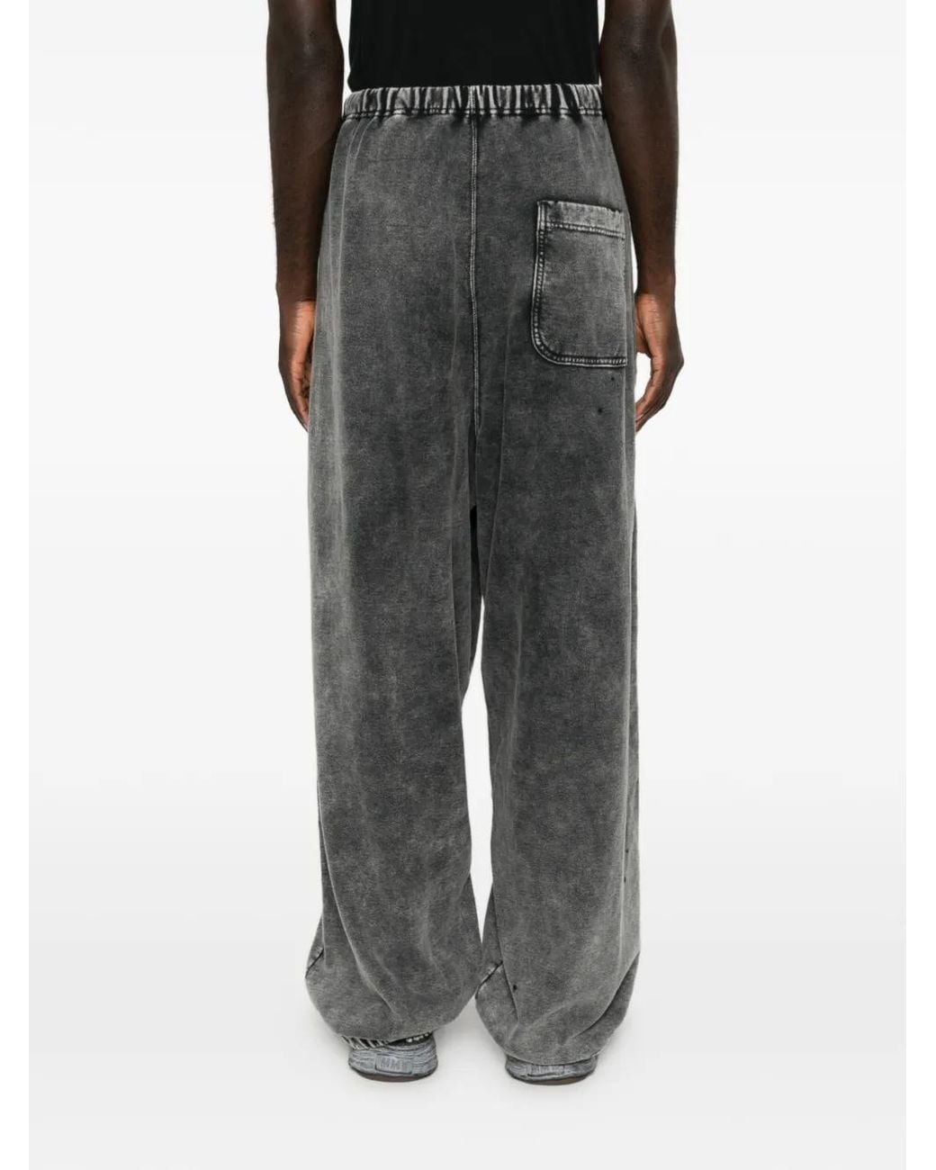 Maison Mihara Yasuhiro Gray Bleached Wide-Leg Track Pants for men