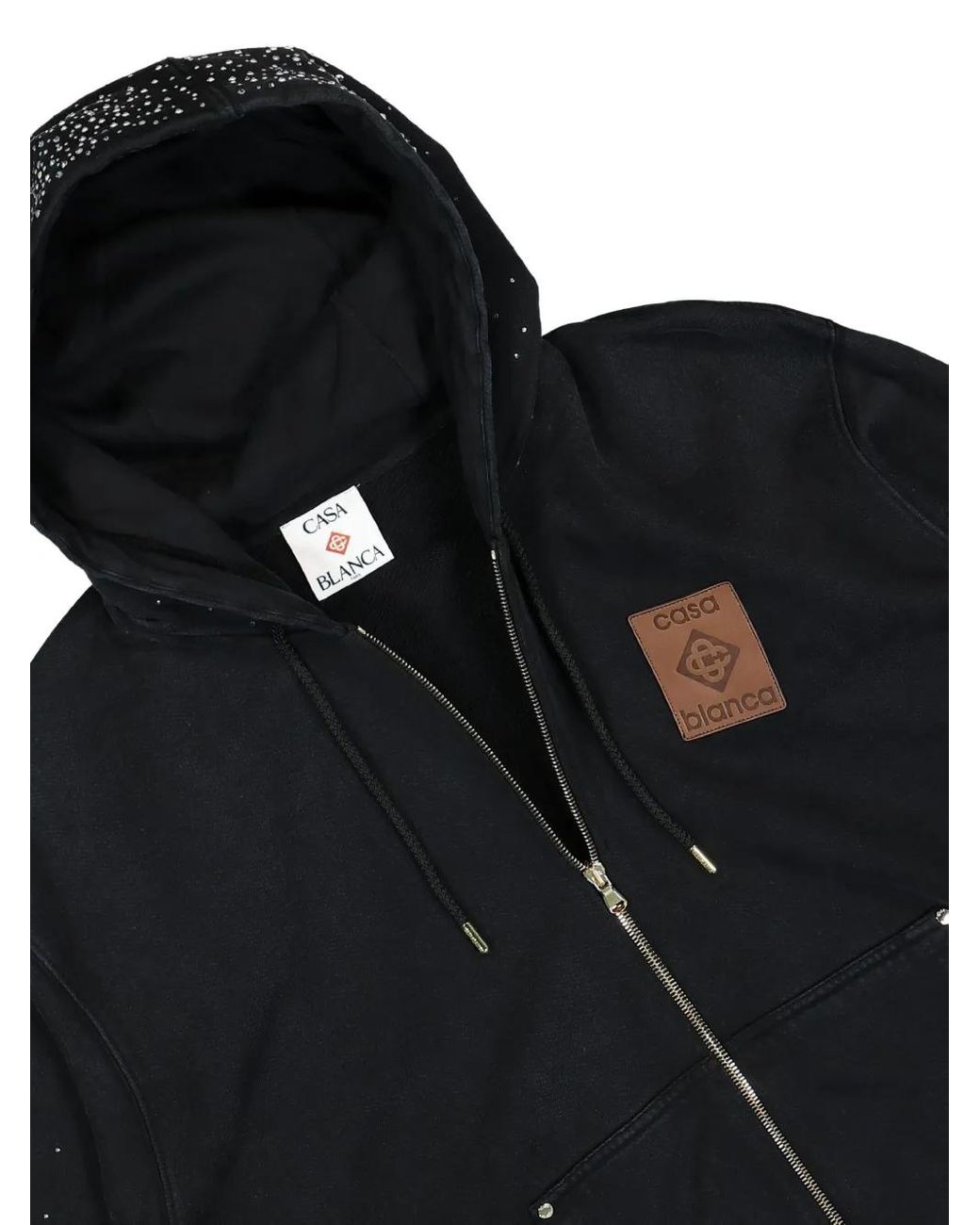 Casablanca Black La Prémonition Hotfix Hoodie for men