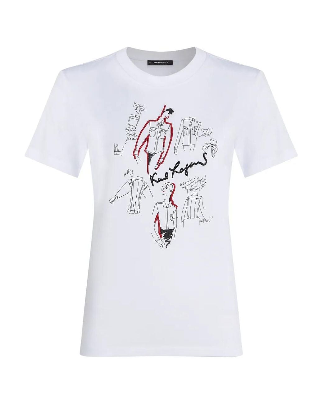 Karl Lagerfeld White Karl Series T-Shirt