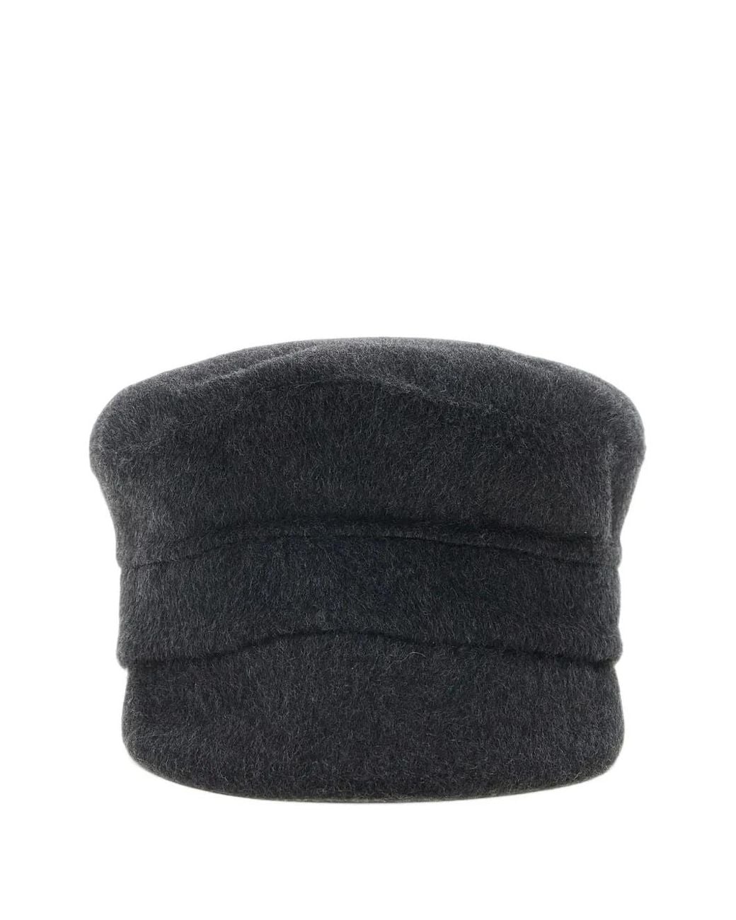 P.A.R.O.S.H. Black Brushed Baker Boy Hat