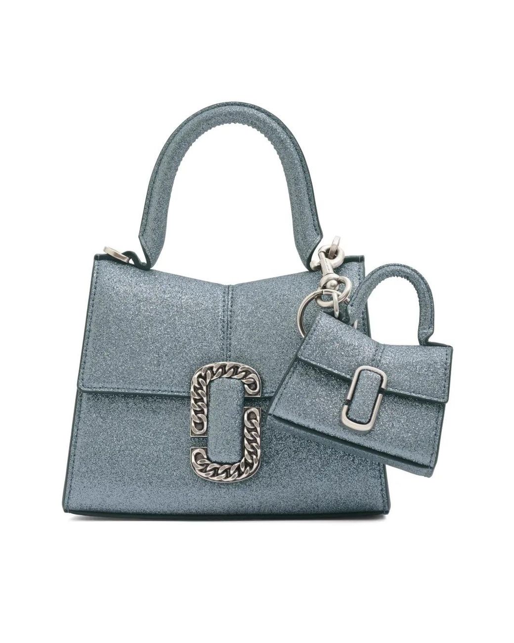 Marc Jacobs Blue The Galactic Glitter Nano St. Marc Bag Charm