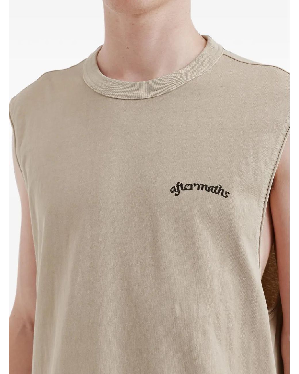 AFTERMATHS Natural Graphic-Print Tank Top for men