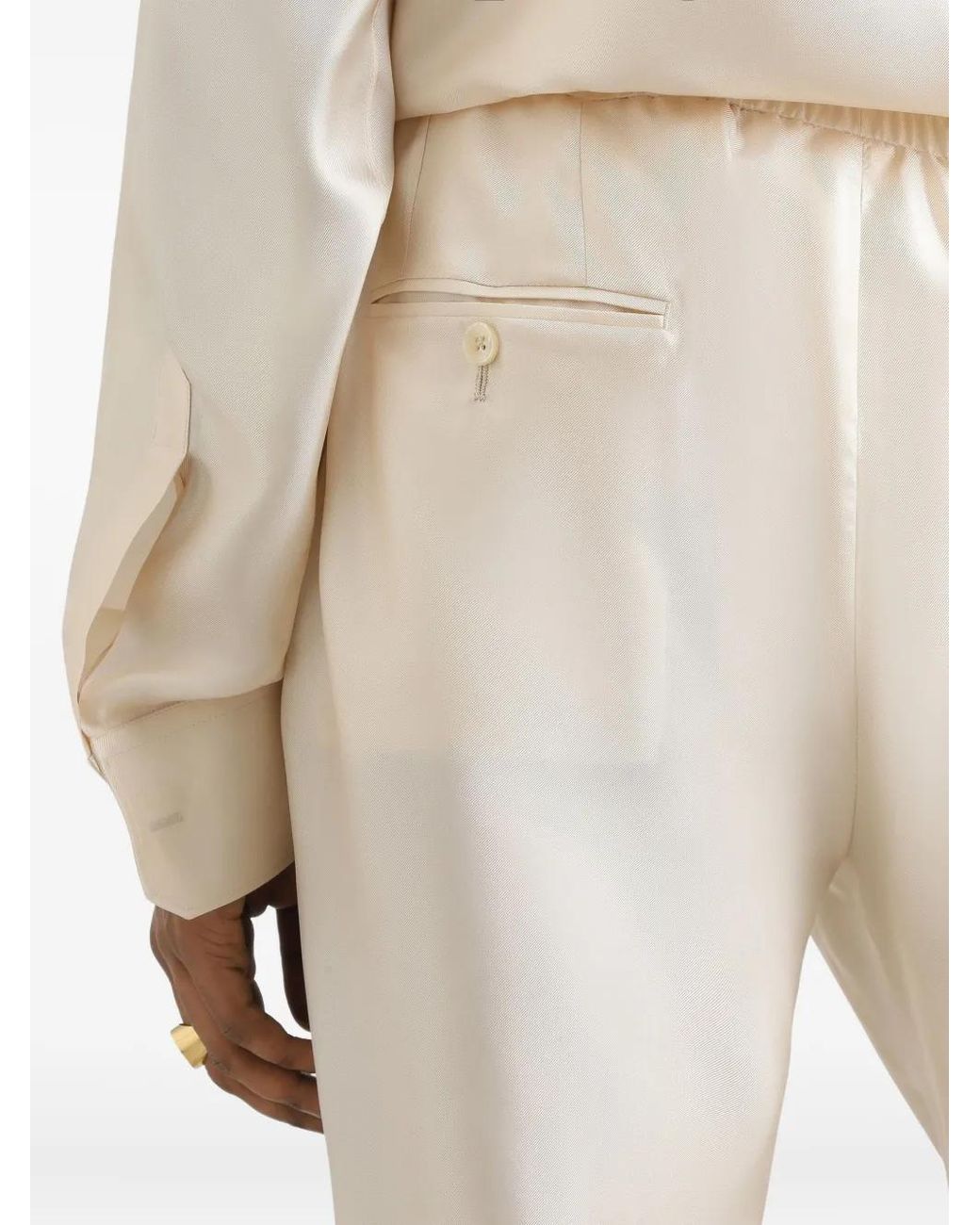 Dolce & Gabbana White X Martini Silk Shirt for men