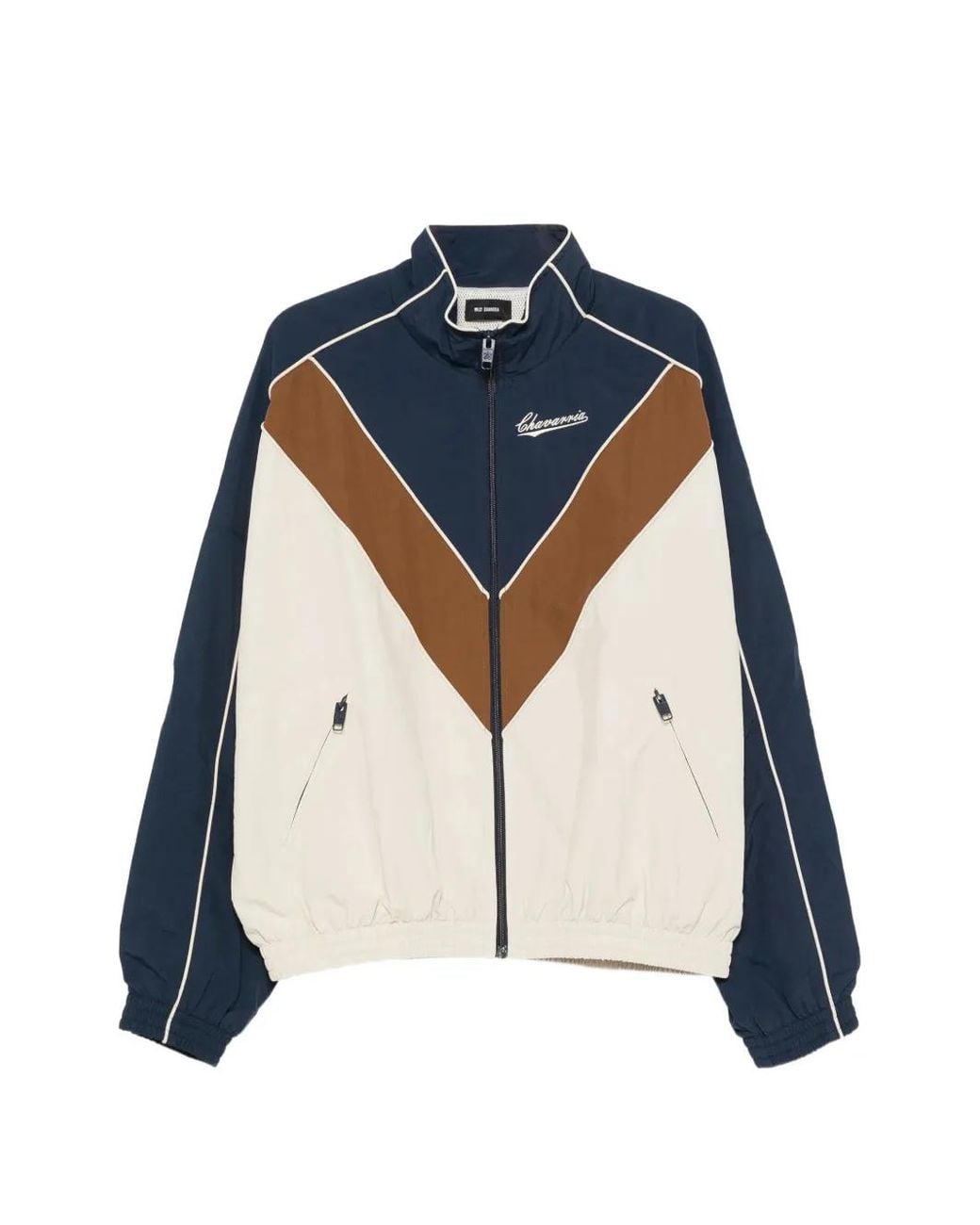 Willy Chavarria Blue Bad Boy Colour-Block Track Jacket