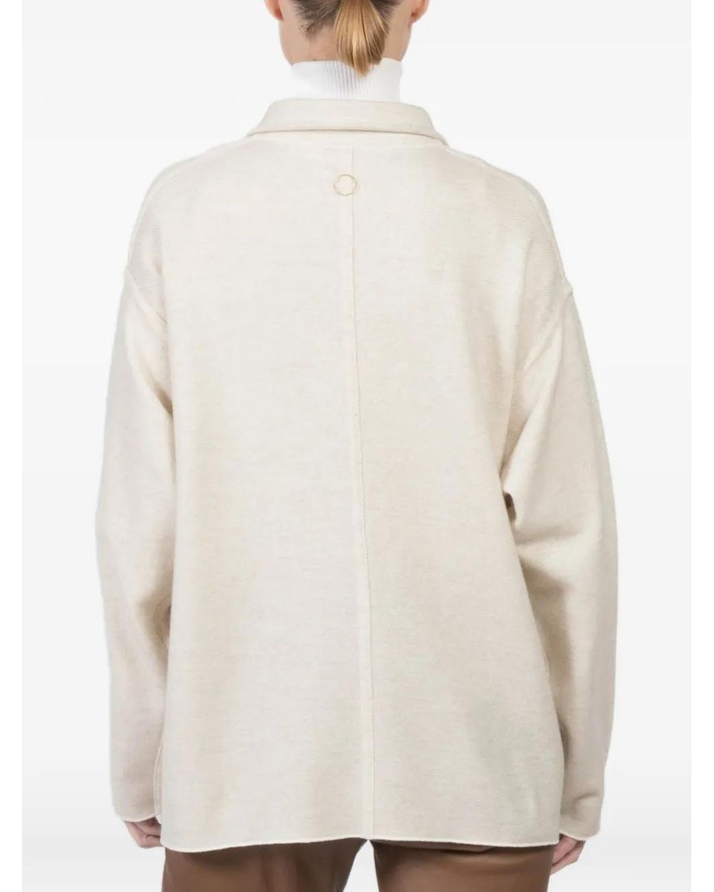 Oyuna Vest Met Knoopsluiting in het Natural