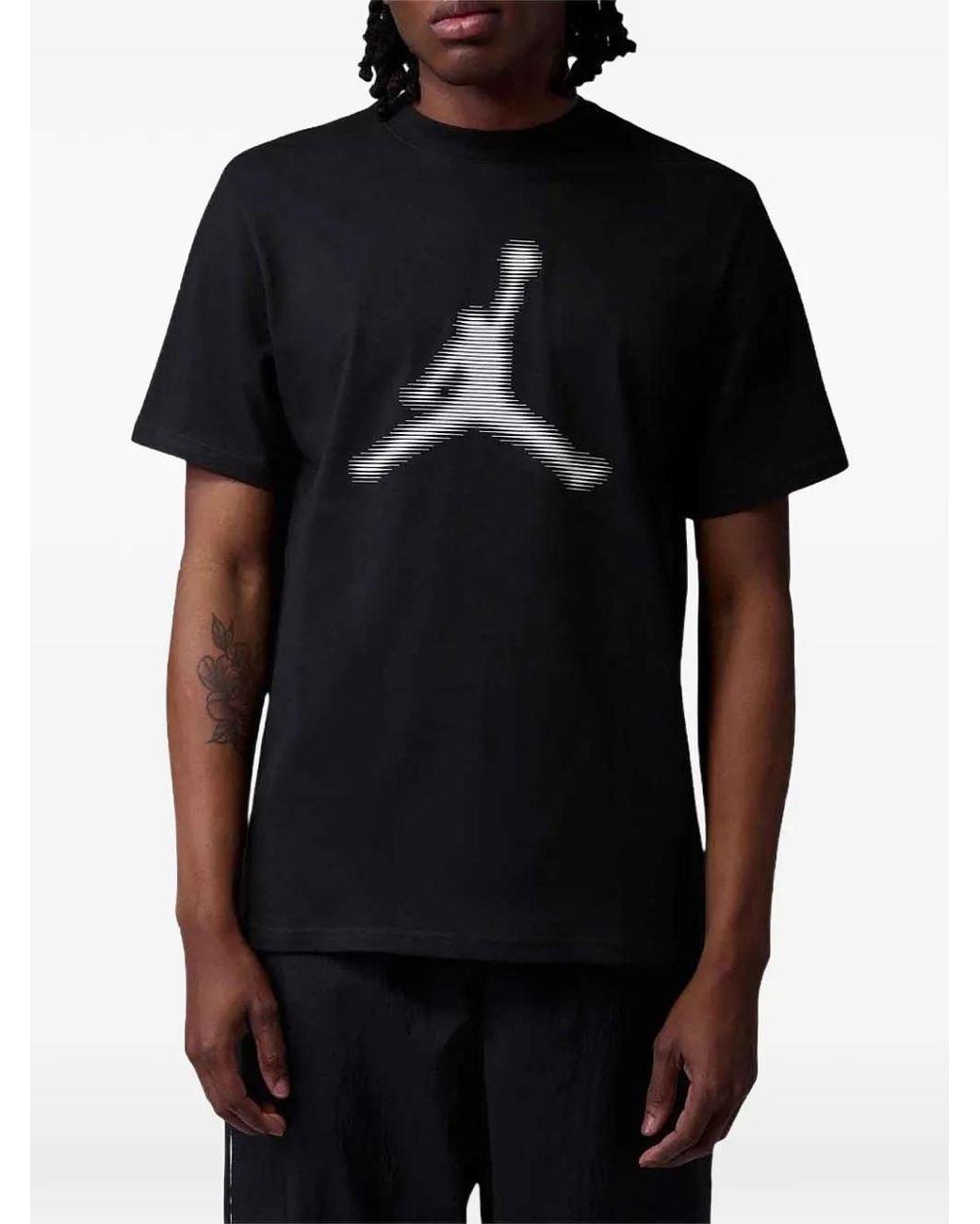 Nike Black Dri-Fit Jumpman Graphic-Print T-Shirt for men