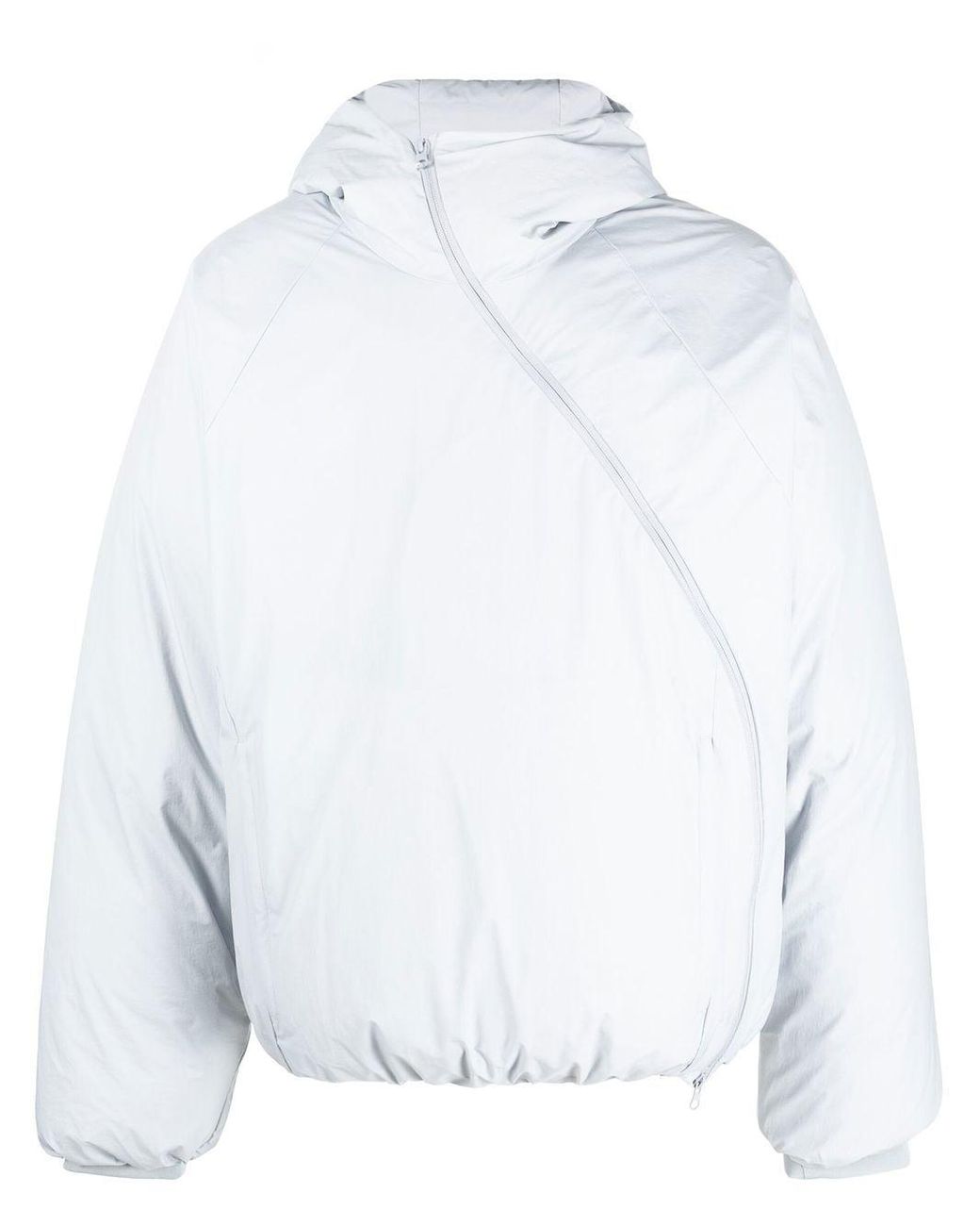 Post Archive Faction PAF Asymmetric Zip Padded Jacket in White for Men |  Lyst Australia