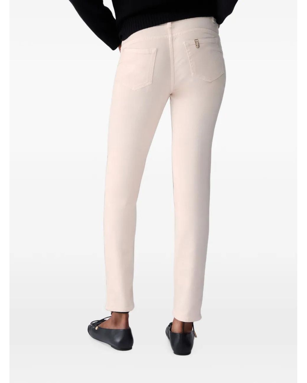 Liu Jo White Pantalon Skinny Avec Ceinture
