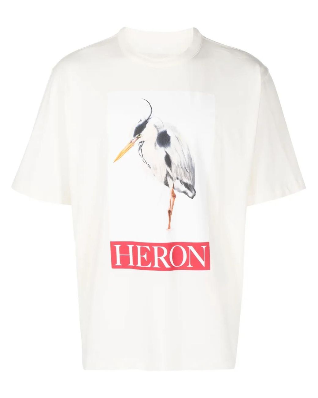 Heron Preston White Heron Bird Painted T-shirt for men