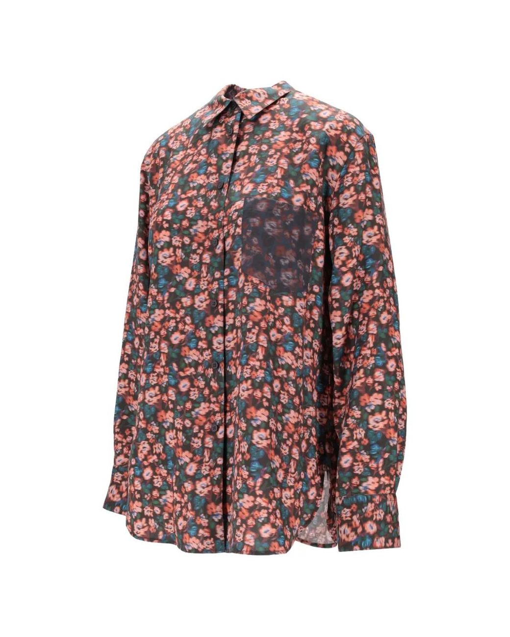 Paul Smith Pink Floral-Print Shirt