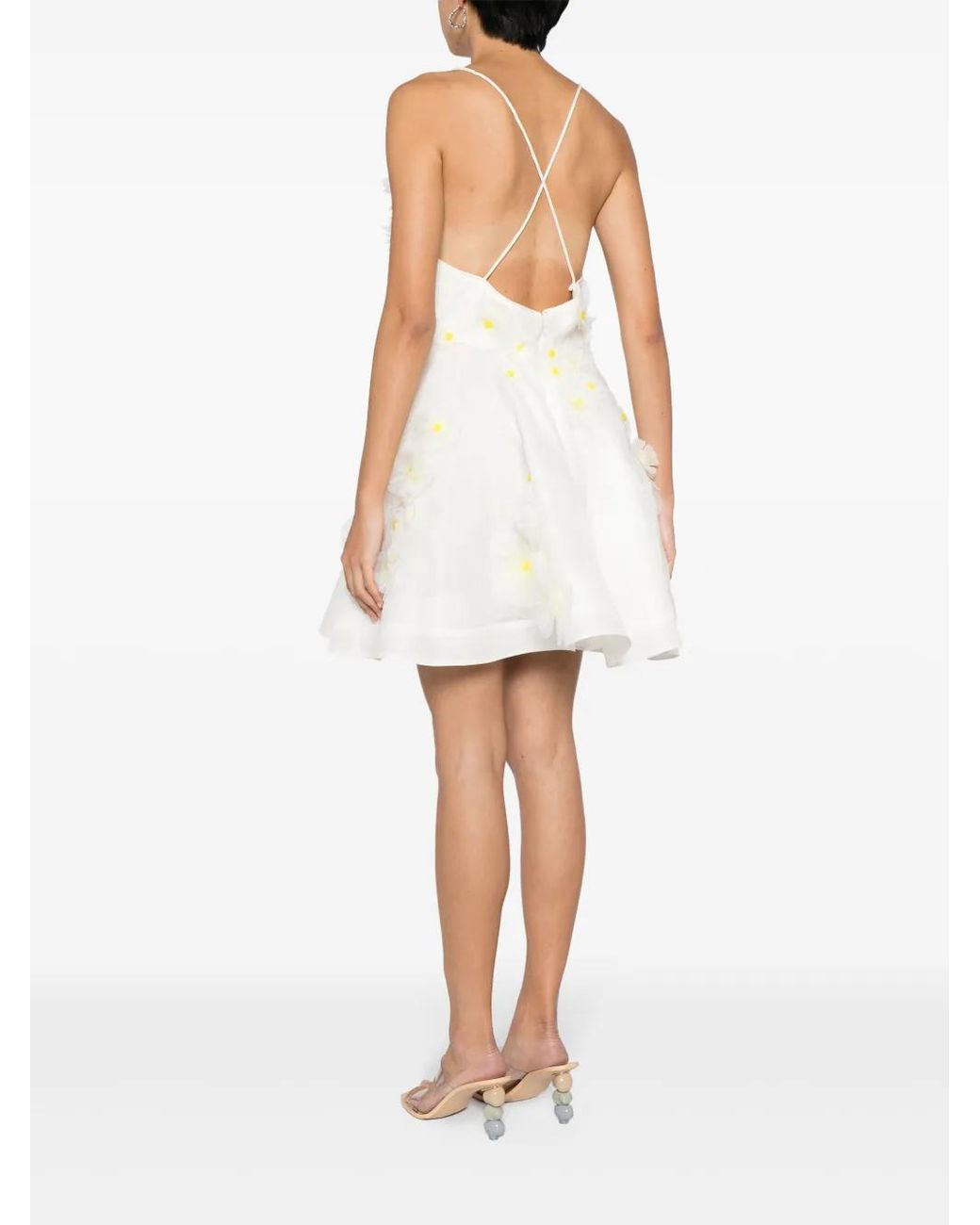 Zimmermann White Matchmaker Daisy Mini Dress
